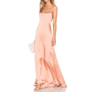 Revolve Lovers + Friends Satin Silk Slip Dress